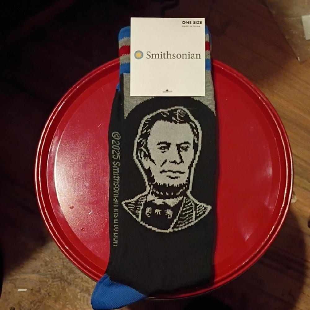 Black and Blue Abraham Lincoln Socks